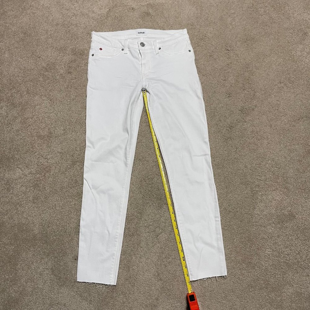 NEW Hudson Krista super skinny white jeans 28 6 jegging low rise low waist